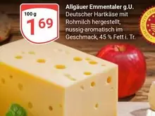 Allgäuer Emmentaler g.U. Deutscher Hartkäse