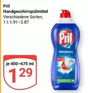 Handgeschirrspülmittel Verschiedene Sorten
