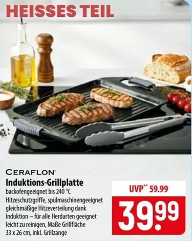 Induktions-Grillplatte