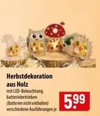 Herbstdekoration aus Holz