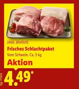 Frisches Schlachtpaket Vom Schwein