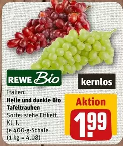 Bio - Helle und dunkle  Tafeltrauben