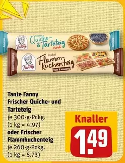 Frischer Quiche- und Tarte-Teig oder Frischer Flammkuchenteig