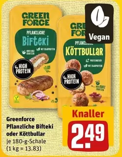 Pflanzliche Bifteki oder Köttbullar
