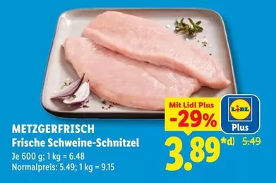 Frische Schweine-Schnitzel