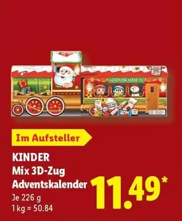 Kinder - Mix 3D-Zug Adventskalender