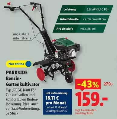 Ideal - Benzin-Gartenkulturtyp "PBGK 1400 F5"