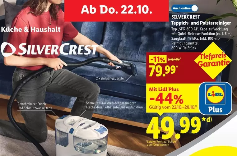 Teppich- und Polsterreiniger Typ SPR 800 A1