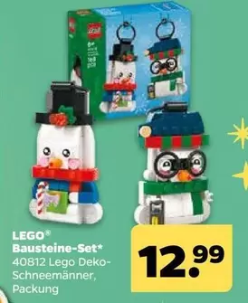 LEGO - Bausteine-Set* 40812 Lego Deko-Schneemänner, Packung