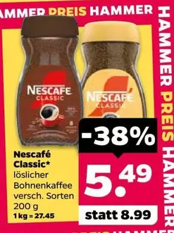 Nescafé - Classic lösliches Bohnenkaffee
