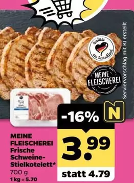 Frische Schweine-Stielkotelett*