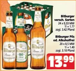 Bitburger - Pils od. Alkoholfrei