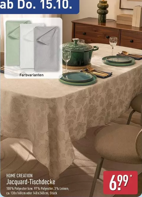 Jacquard-Tischdecke