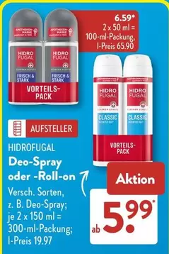 Deo-Spray oder Roll-on