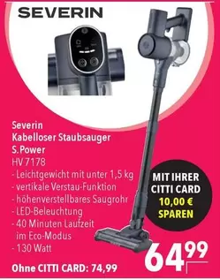 Kabelloser Staubsauger S. Power HV 7178