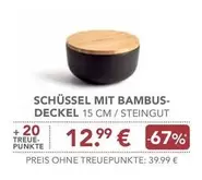 SCHÜSSEL MIT BAMBUS-DECKEL