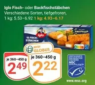 Fisch- oder Backfischstäbchen