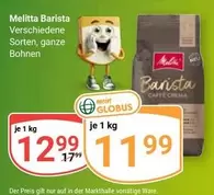 Barista - Verschiedene Sorten, ganze Bohnen