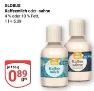 Kaffeemilch oder Sahne