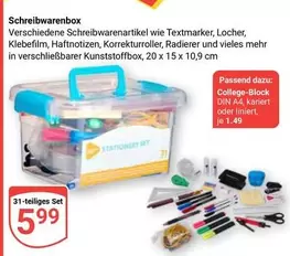 Schreibwarenbox
