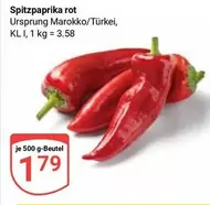 Spitzpaprika rot