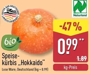 Bio - Speise-kürbis "Hokkaido"