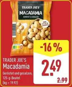Macadamia Geröstet und gesalzen
