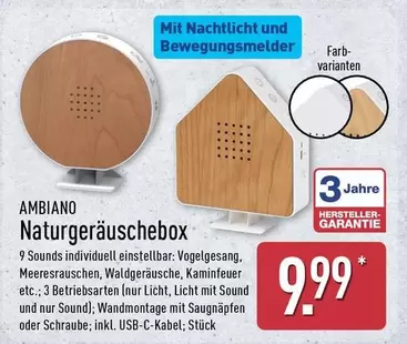 Naturgeräuschebox