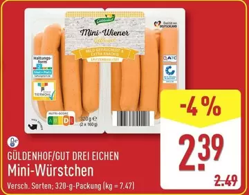Mini-Wiener Mini-Würstchen