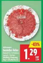 Genießer-Teller Salami in Scheiben
