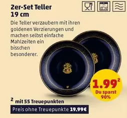 2er-Set Teller 19 cm