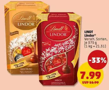 Lindt - Lindor Versch. Sorten