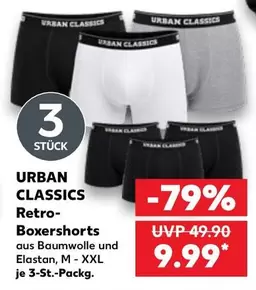 Retro-Boxershorts aus Baumwolle und Elastan