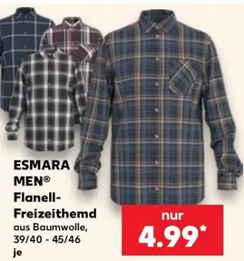 ESMARA MEN® Flanell-Freizeithemden