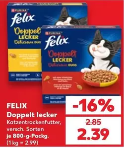 Doppelt lecker Katzentrockenfutter, versch.