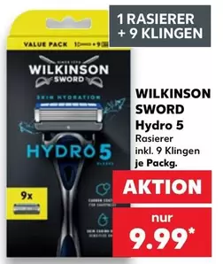 Hydro 5 Rasierer inkl. 9 Klingen