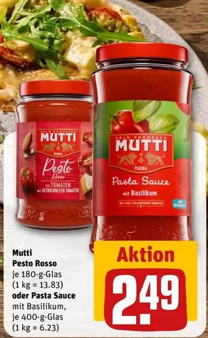 Pesto Rosso or Pasta Sauce with Basiliko