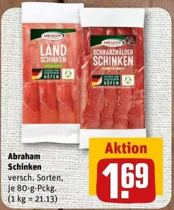 Schinken versch. Sorten