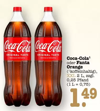 Coca Cola - Coca-Cola or Fanta Orange
