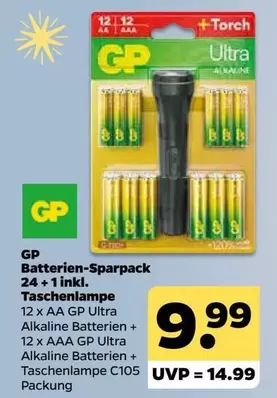 Batterien-Sparpack 24 + 1 inkl. Taschenlampe