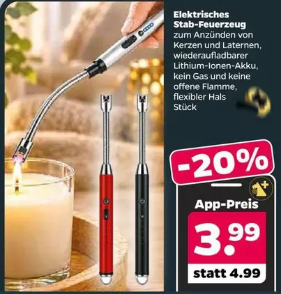Elektrisches Stab-Feuerzeug