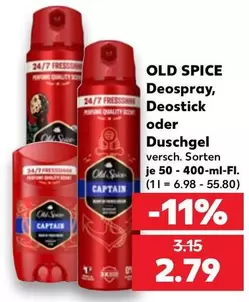Old Spice - Deospray, Deostick oder Duschgel