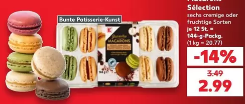 Bunte Patisserie-Kunst Macarons