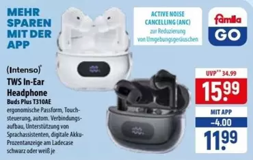 TWS In-Ear Headphone Buds Plus T310AE