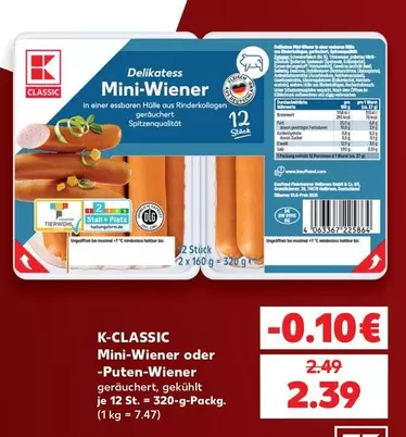 Mini-Wiener oder -Puten-Wiener