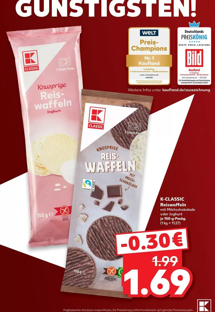 Fairtrade - Reiswaffeln