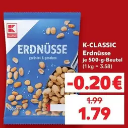 Erdnüsse geröstet & gesalzen