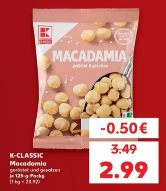 Macadamia geröstet & gesalzen
