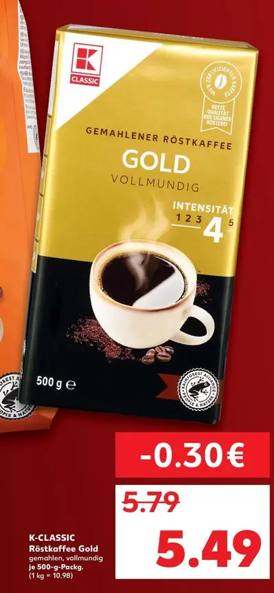 Gold - Röstkaffee