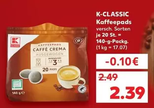 KaffeePads Caffè Crema Ausgewogen